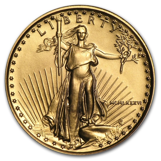 1986 1/4 Oz American Gold Eagle Bu (mcmlxxxvi)