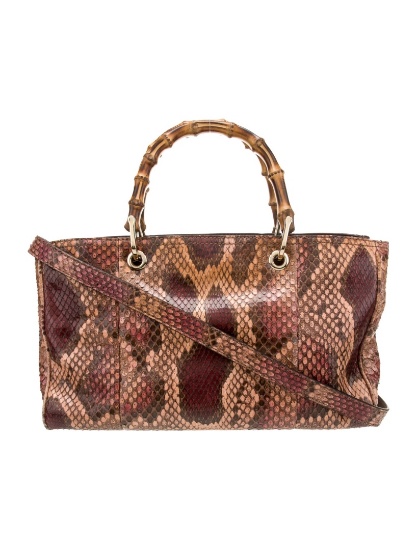 Gucci Bamboo Bamboo Shopper Medium Top Handle Bag