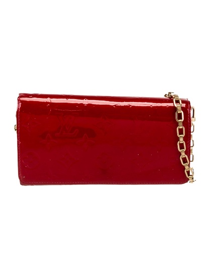 Louis Vuitton Sarah Red Vernis Leather Shldr Bag
