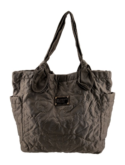 Marc By Marc Jacobs Brown Nylon Snap Closure Tote