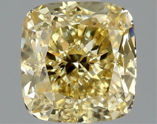 Fancy Yellow Cushion Cut 1.49ct Vs1 Lab Diamond