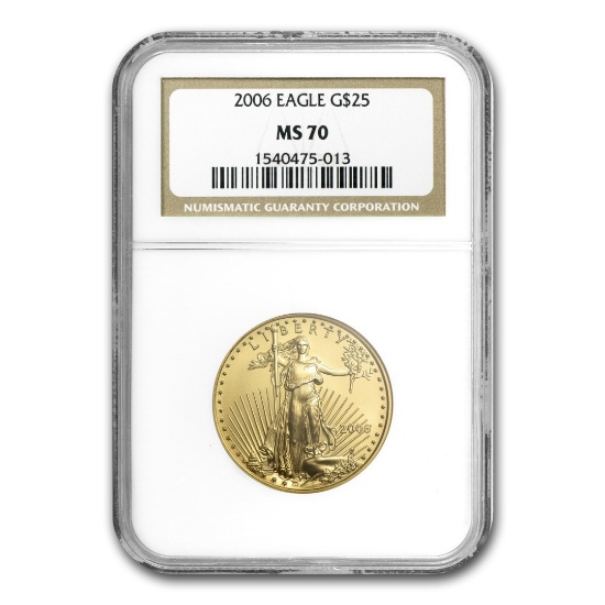 2006 1/2 Oz American Gold Eagle Ms-70 Ngc