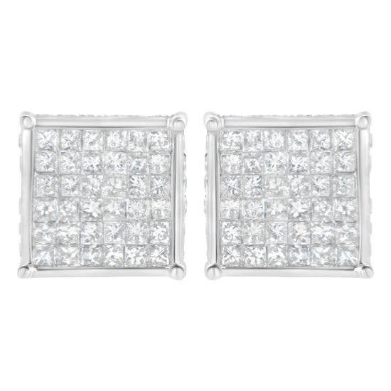 10k Gold 2.00ct Diamond Composite Earrings
