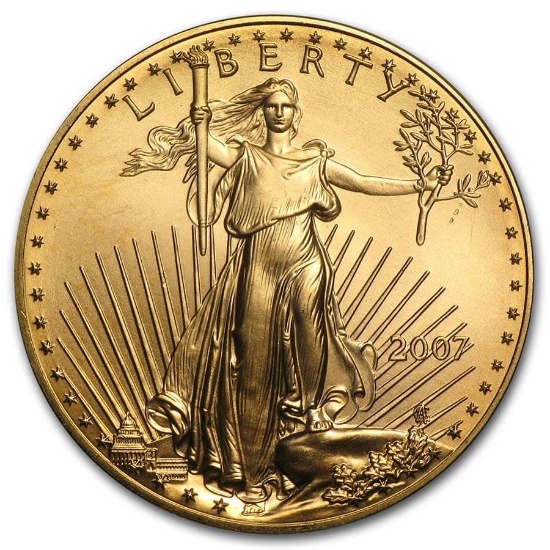 2007 1 Oz American Gold Eagle Bu