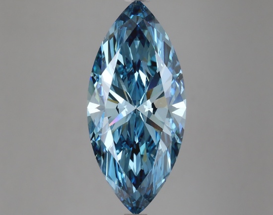 Fancy Blue Marquise Cut 5.00ct Vs1 Lab Diamond