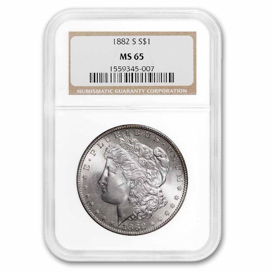 1882-s Morgan Dollar Ms-65 Ngc