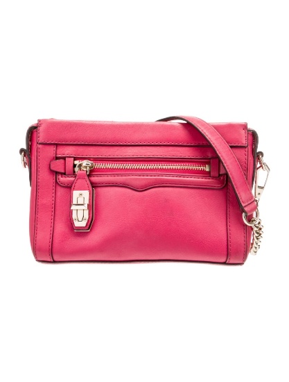 Rebecca Minkoff Pink Leather Zip Crossbody Bag