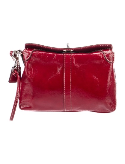 Coach 1941 Red Leather Turn-lock Cls Crossbody Bag