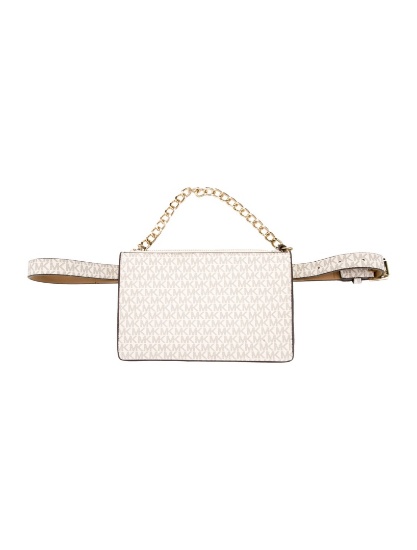 Michael Kors Neutrals Leather Gold-tone Belt Bag