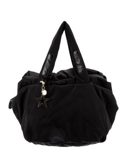 See By Chloe Black Nylon Tonal Hdw Zip Shldr Bag