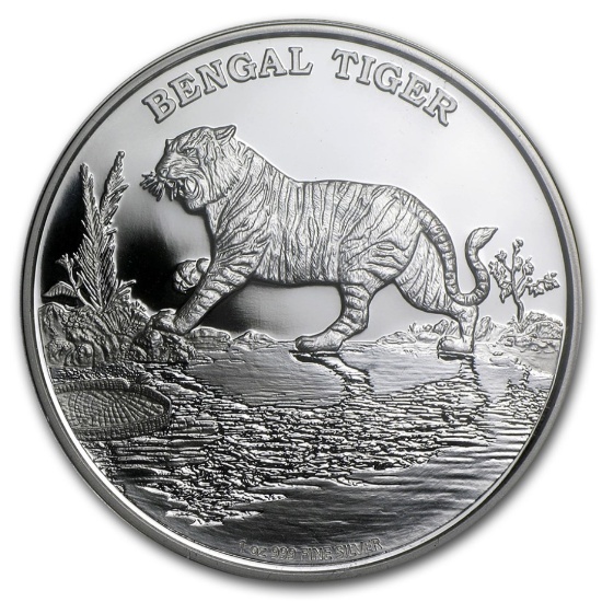 2015 Niue 1 Oz Silver Bengal Tiger Proof