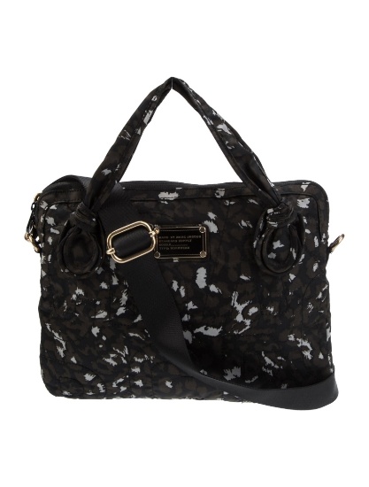 Marc Jacobs Black Nylon Gold-tone Zip Top Hdl Bag