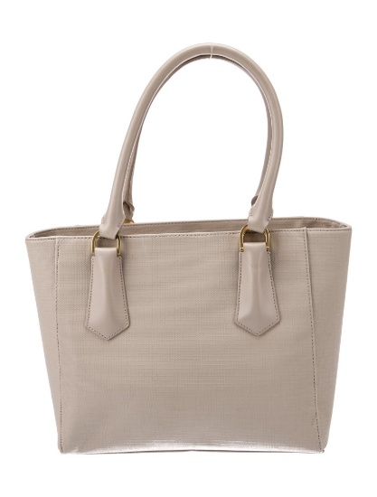 Dagne Dover Neutrals Gold-tone Hdw Zip Cls Tote