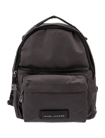 Marc Jacobs Grey Nylon Zip Closure Backpack