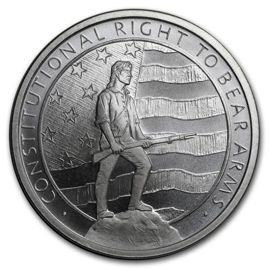 1 Oz Silver Round 2nd Amendment Right To Bear Arms