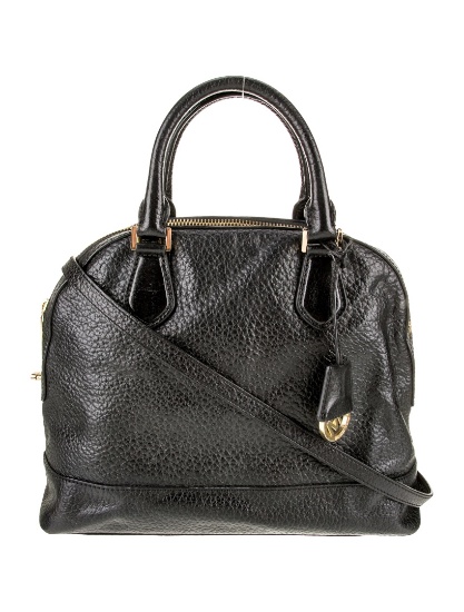 Michael Kors Lthr Jacquard Gold-tone Top Hdl Bag