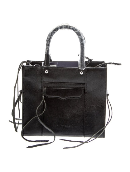 Rebecca Minkoff Leather Slvr-tone Hdw Top Hdl Bag