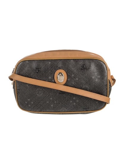 Mark Cross Grey Printed Multitonal Zip Top Hdl Bag