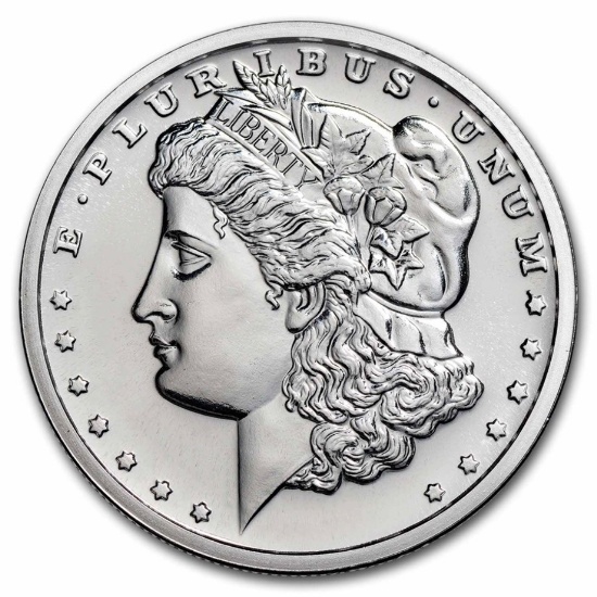 1 Oz Silver Round - Morgan Dollar Design