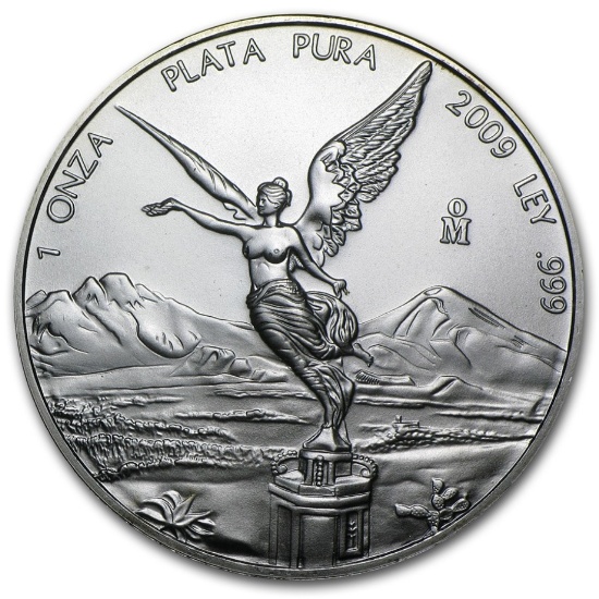2009 Mexico 1 Oz Silver Libertad Bu