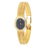 Corum Dress 18k Gold Black Dial Qtz Women's 13mm