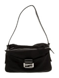 Fendi Shldr Bag Vintage Black Zip Cls Shldr Bag