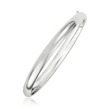 14k White Gold Classic Bangle