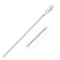 14k White Gold Round Wheat Chain 1.2mm