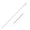 14k White Gold Solid Diamond Cut Rope Chain 2.0mm