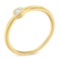 14k Gold Pl. Round .05ct Diamond Solitaire Ring