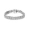 Round-cut .99ct Diamond 3 Row Link Bracelet
