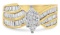 14k Two-tone Gold 1.25ct Diamond Composite Ring