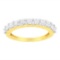 10k Gold 1.00ct Diamond Fluted Style Wedding Ring