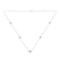 Delicate .54ct Blue Diamond Station Necklace