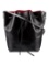 Mansur Gavriel Black Leather Drawstring Bucket Bag