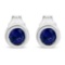 Majestic .45ct Blue Sapphire Stud Earrings