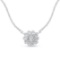 Dazzling .50ct Diamond Floral Cluster Necklace