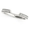 14k Wgold Round .12ct Diamond Wedding Band