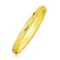 10k Gold Slim Diamond Pattern Textured Bangle