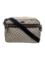 Gucci Neut Gg Supreme Silver-tone Hdw Zip Msgr Bag