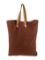Hermes Brown Canvas Gold-tone Hardware Tote