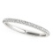 14k White Gold .12ct Diamond Wedding Band