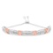 10k Gold-pl .27ct Diamond Tapered Bar X Bracelet