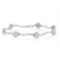 Elegant .25ct Diamond Twisted Bar Tennis Bracelet