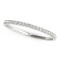 14k Wgold Round .12ct Diamond Pave Set Ring