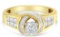 14k Two-tone Gold Multi-cut 1.16ct Diamond Ring