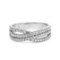 10k Gold .75ct Diamond Crossover Ring