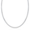 Sterling Silver Classic Omega Chain Necklace 3.0mm