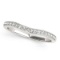 14k Wgold .24ct Diamond Channel Curve Wedding Band