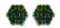 Round 4.30ct Green Diamond Cluster Stud Earring